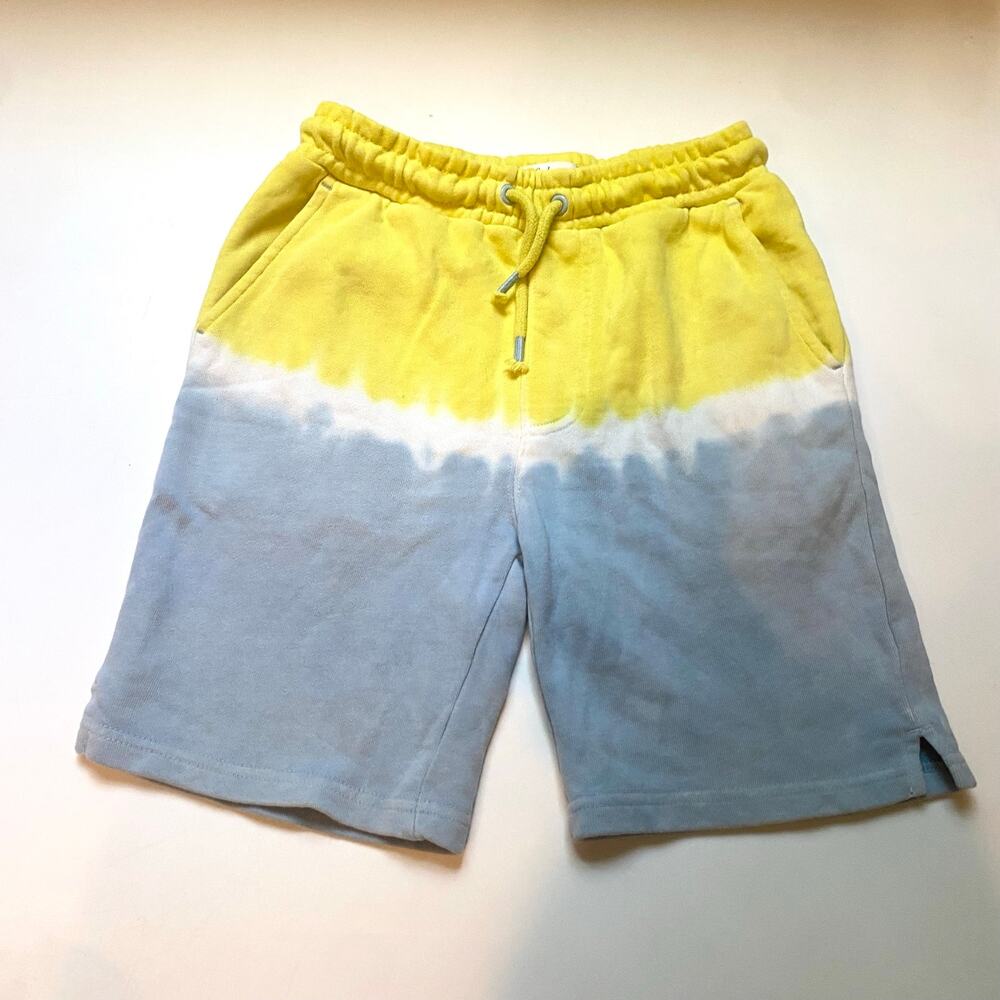 Mini Boden Blue & White Stripe Jersey Baggies Shorts